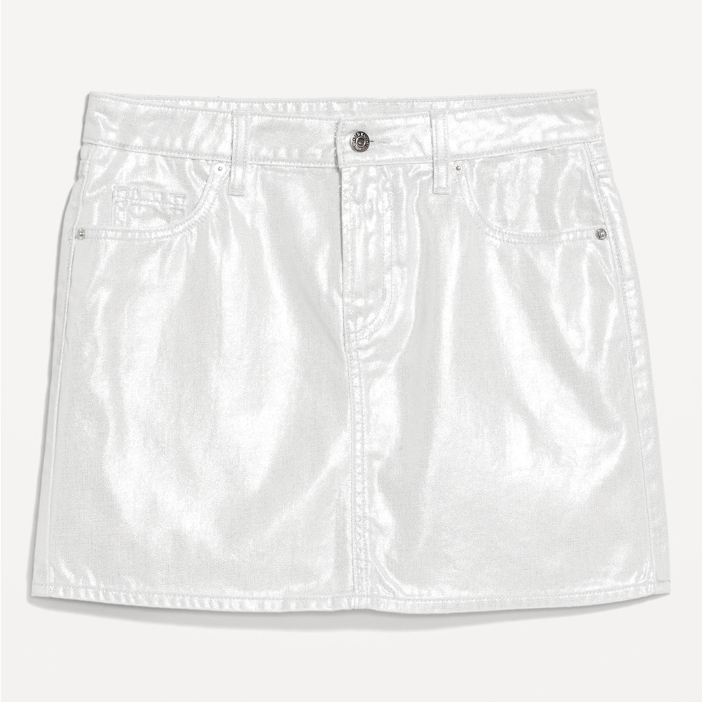 Old Navy Mid-Rise OG Shine Mini Skirt